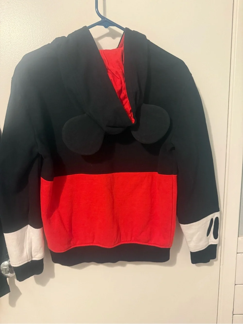 Kids Disney Black & Red Mickey Zip-Up Hoodie